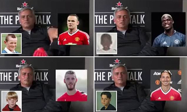 Mourinho Main Tebak Foto, Heboh ketika Kenali Paul Pogba Ketika Bocah